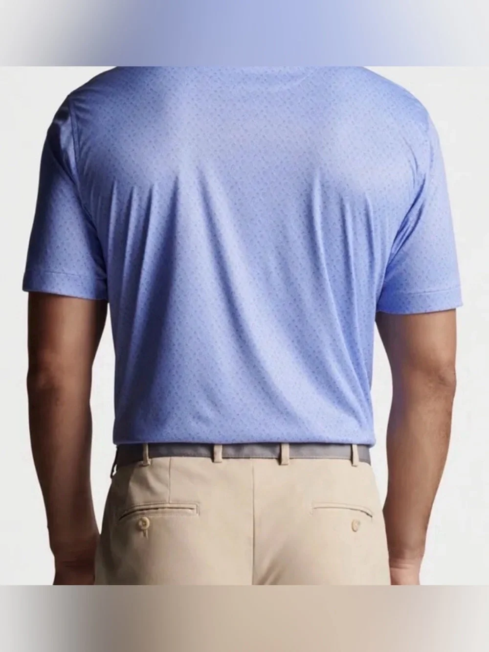 Peter Millar Crown Sport Featherweight Squid Pro Quo Blue Polo Golf Shirt Large - Picture 6 of 9